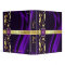 Marquis Purple Silk Gold Scroll Guest Book Binder