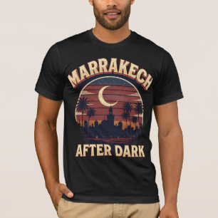 Marrakech After Dark Retro Vintage Morocco T-Shirt