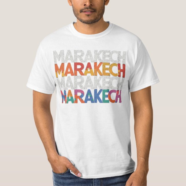 Marrakech: Colours of Morocco T-Shirt (Front)