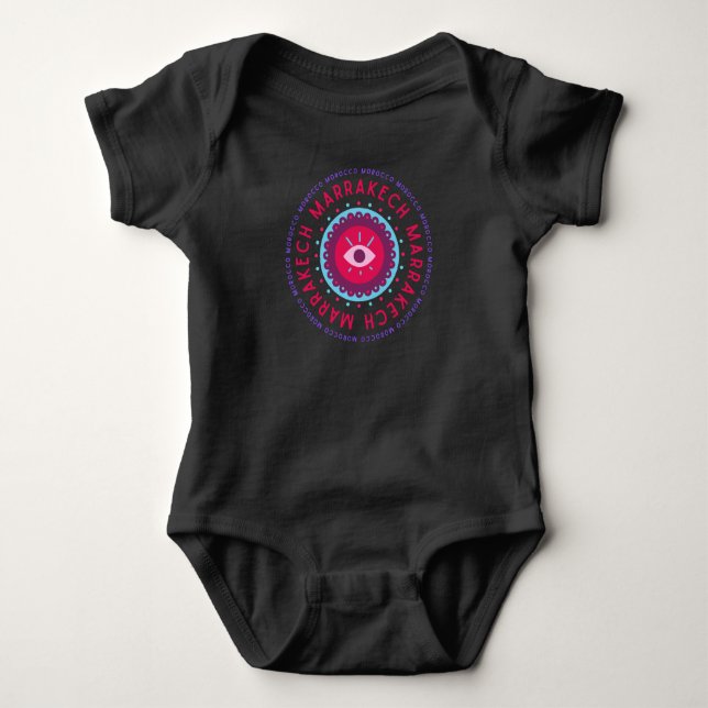 Marrakech Eyes Baby Bodysuit (Front)