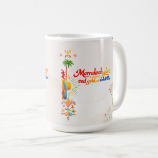 Marrakech Glows – Vibrant Moroccan Art Tee Coffee Mug