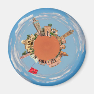 marrakech little planet morocco travel tourism lan magnet