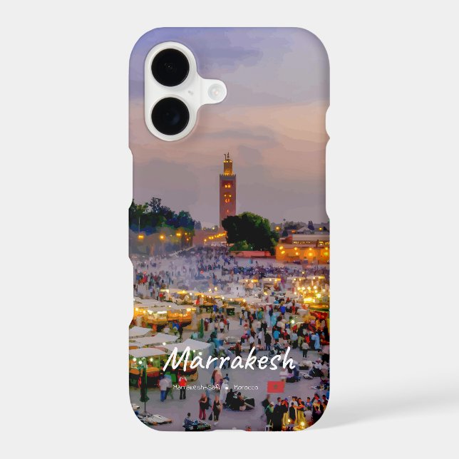 Marrakech, Maroc - Place Jemaa el Fnaa (Verso)