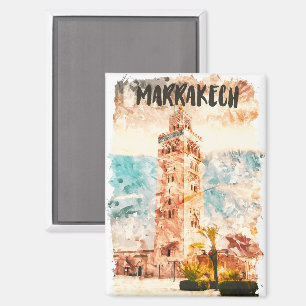 Marrakech Morocco Koutoubia Mosque Magnet