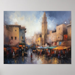 Marrakech Morocco Painting Art Print Poster