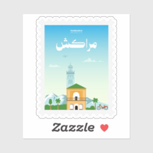 Marrakech Morocco Postage Stamp Travel
