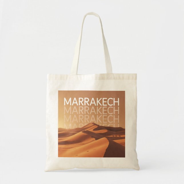 Marrakech Morocco Sahara Desert Travel Tote Bag (Front)