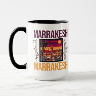 Marrakech Morocco souk Tourism Travel Souvenir Mug