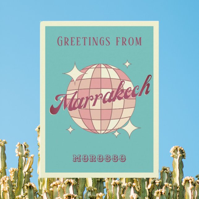 Marrakech Morocco vacation retro Postcard (Creator Uploaded)