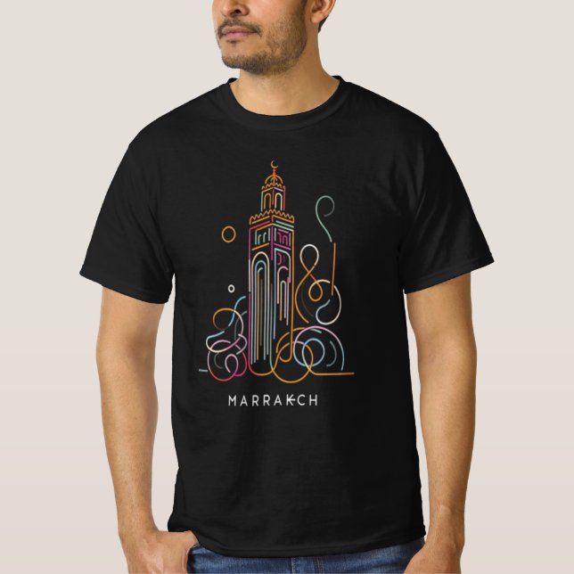 Marrakech Neon Glow T-Shirt (Front)