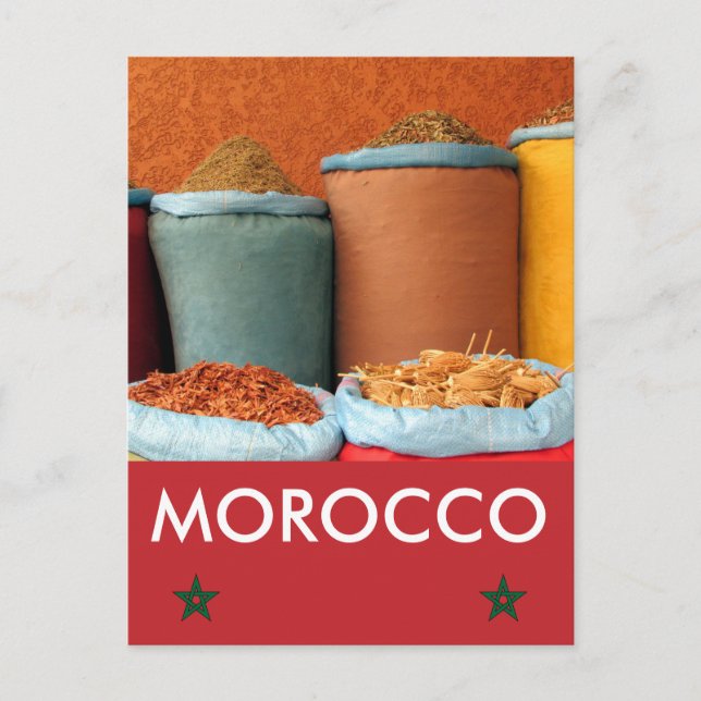 marrakech spice morocco postcard (Front)