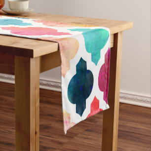 Marrakesh Moroccan Pink #homedecor Short Table Runner