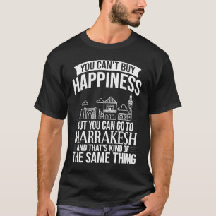Marrakesh Morocco City Skyline Map Travel 2 T-Shirt