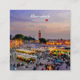 Marrakesh, Morocco - Jemaa el Fnaa Square Business Card
