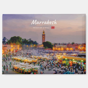 Marrakesh, Morocco - Jemaa el Fnaa Square Magnet