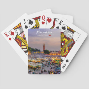 Marrakesh, Morocco - Jemaa el Fnaa Square Playing Cards