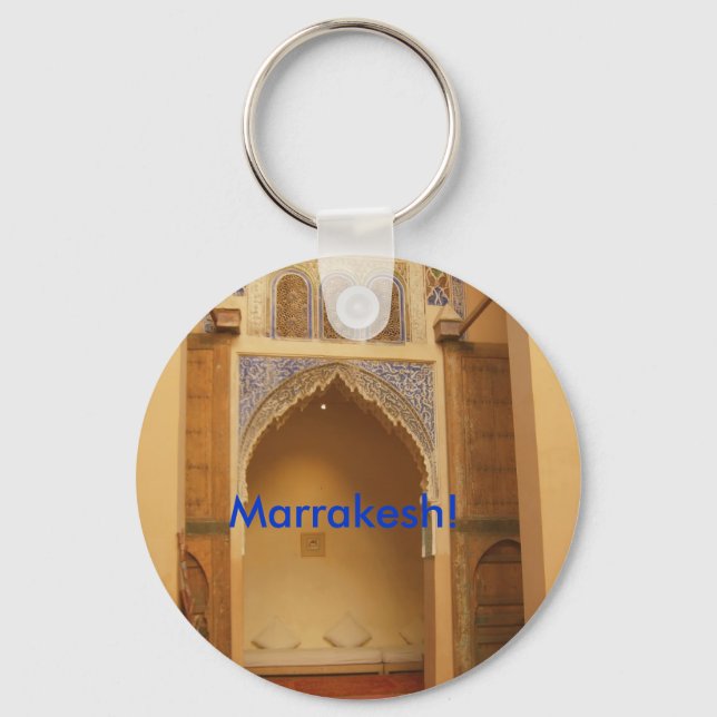 Marrakesh, Morocco Keychain (Front)