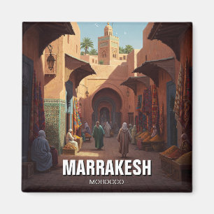 Marrakesh Morocco Travel Magnet