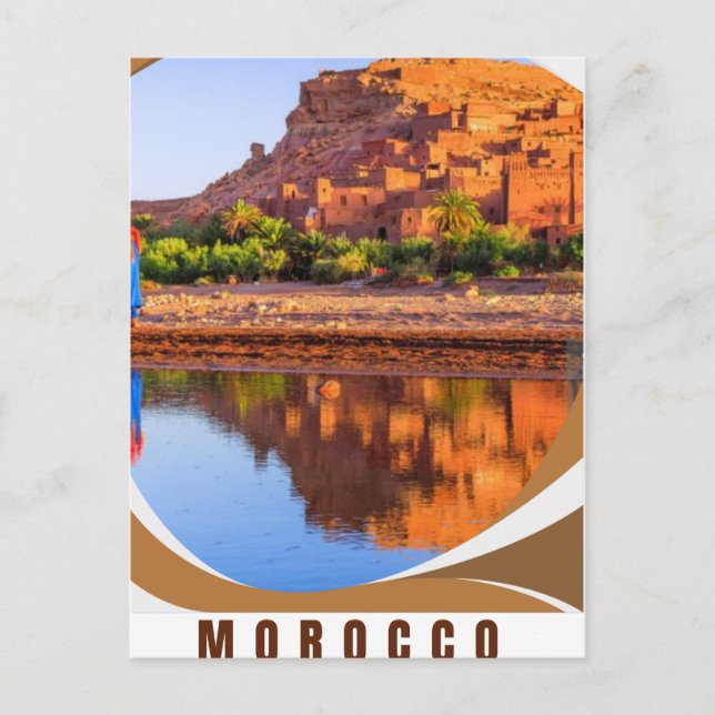 Marrakesh, Morocco Trip Surprise Gift Ticket - You Postcard (Front)