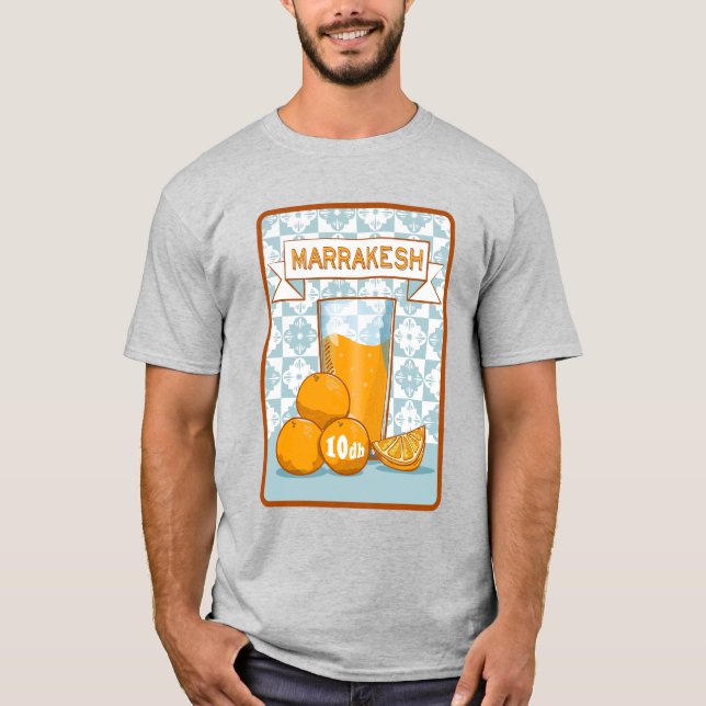 MARRAKESH Orange Juice Retro Poster T-Shirt (Front)