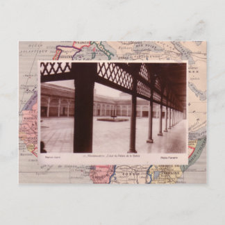 Marrakesh  palace courtyard postcard