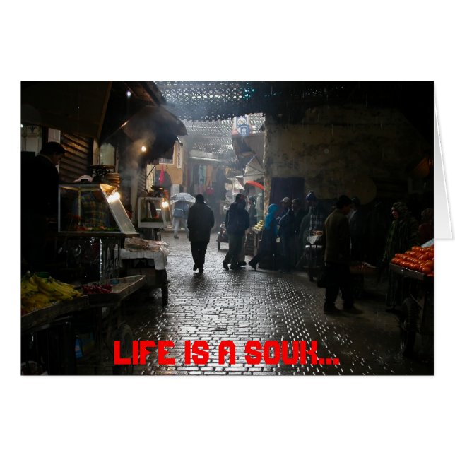 Marrakesh souk in Morocco (Front Horizontal)
