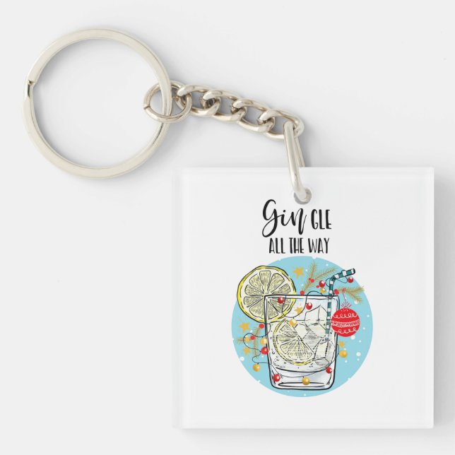 marrant la carte Gin noël jingle tout le long (Devant)