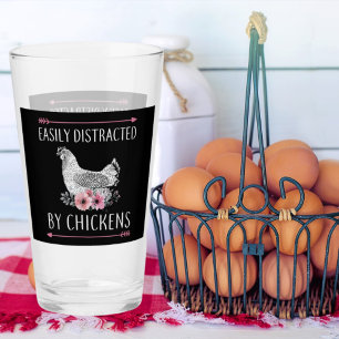 marrant poulet fermier amoureux mot art verre