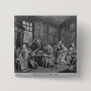 Marriage a la Mode 2 Inch Square Button