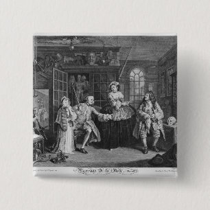 Marriage a la Mode 2 Inch Square Button