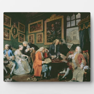 Marriage a la Mode: I - The Marriage Settlement, c Plaque