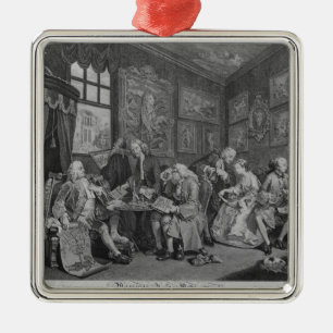 Marriage a la Mode Metal Ornament