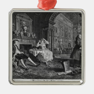 Marriage a la Mode Metal Ornament