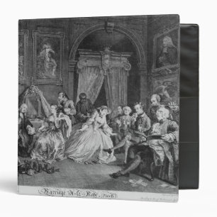 Marriage a la Mode, Plate IV, The Toilette, 1745 Binder