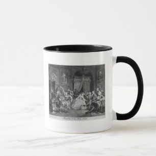 Marriage a la Mode, Plate IV, The Toilette, 1745 Mug