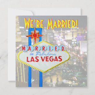 Marriage Announcement Las Vegas Wedding Photo