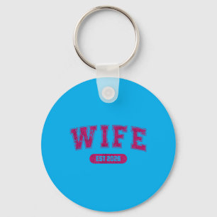 Marriage Bachelor Party Wife And Husband Est 2026 Keychain