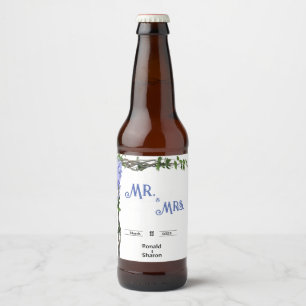 Marriage beer bottle label