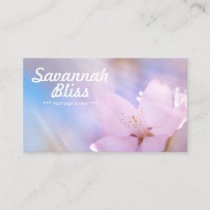 Marriage broker pink customizable business card