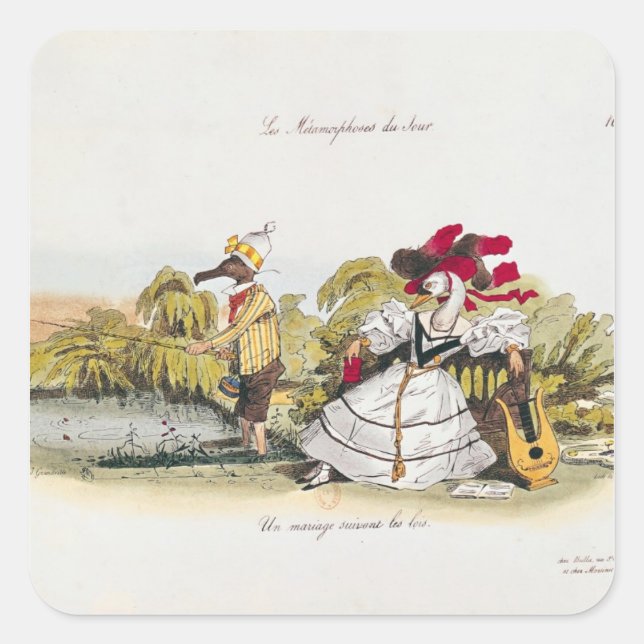 Marriage by the Book Square Sticker (Front)