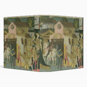 Marriage ceremony painted on cassone panel, Floren Binder