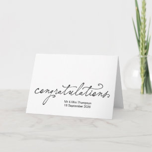 Marriage Congratulations Bride Groom Wedding Day Card