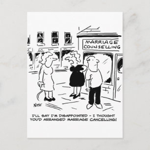 Marriage Counselling, not Cancelling Postcard