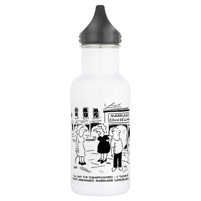Marriage Counselling, not Cancelling Stainless Ste 532 Ml Water Bottle (Left)