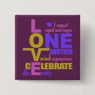 Marriage Equality / One Love custom button