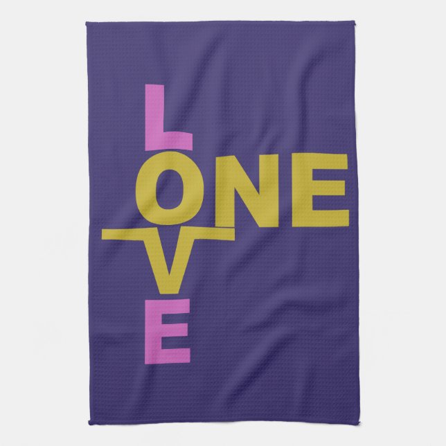 Marriage Equality / One Love custom hand towel (Vertical)