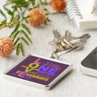 Marriage Equality / One Love custom key chain