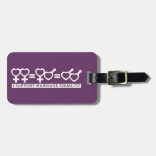 Marriage Equality / One Love custom luggage tag