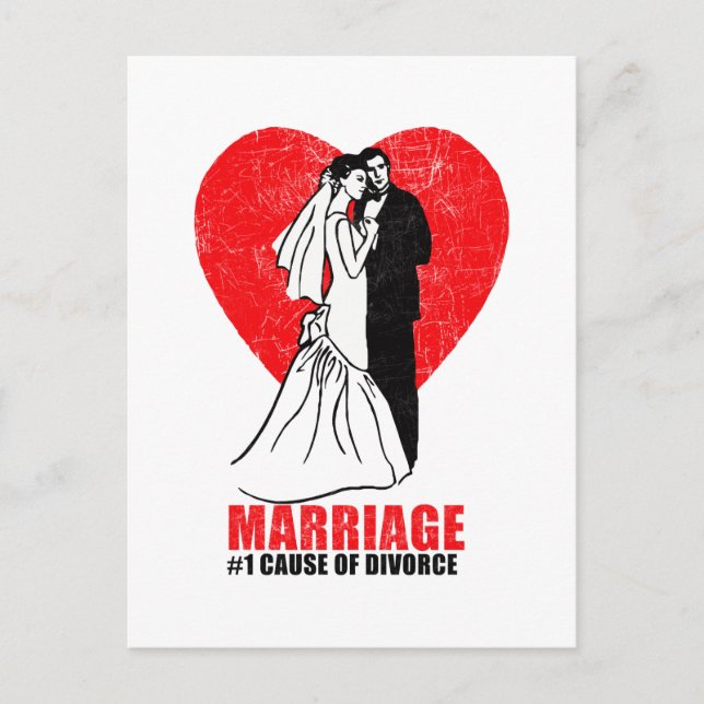 Marriage Humour Postcard (Front)