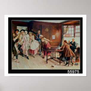 Marriage in Fleet Street, 1898 (oil on canvas) Poster